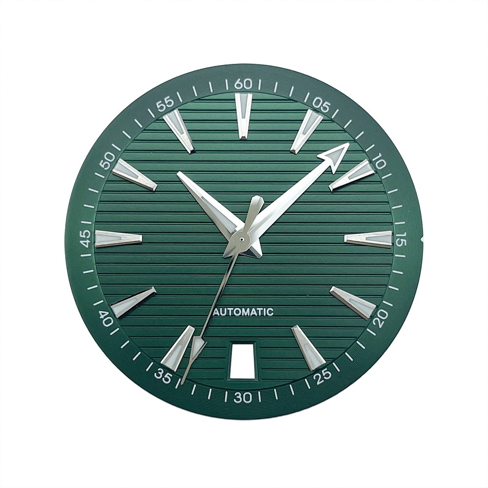 AT150 BGW9 Lume Watch Dial & Hands Set for NH38A NH35A, 31mm, Black Blue Green
