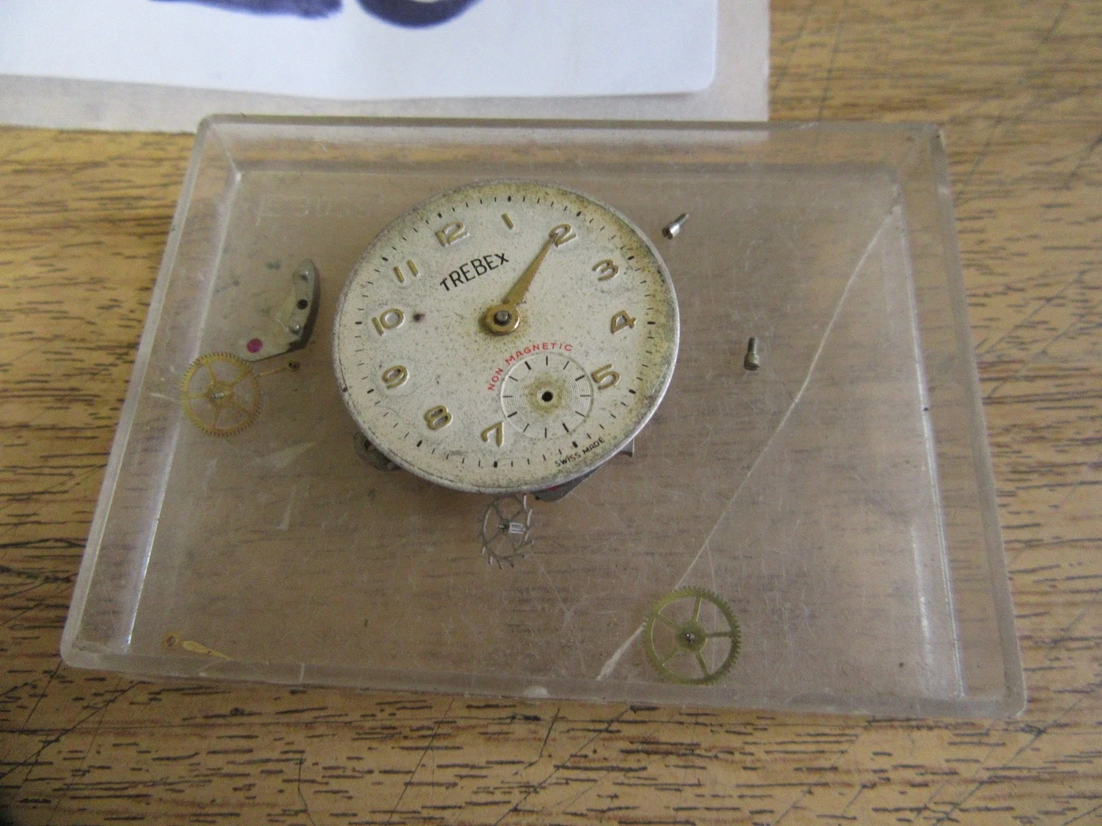 JOB LOT VINTAGE WATCH PARTS. SEKONDA, TREBEX, ETC, SPARES OR REPAIR