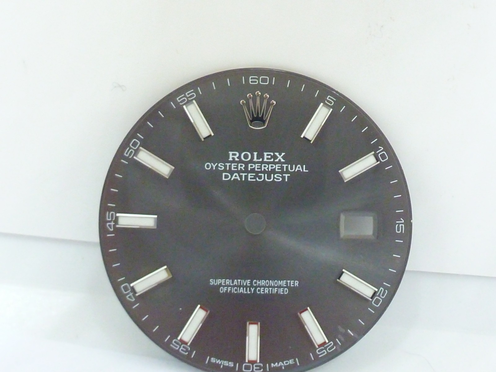 Original Rolex Datejust 126334 126300 Grey Rhodium Stick Dial 40mm New