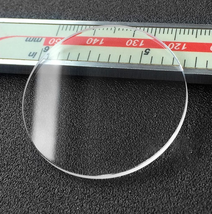 1.0-3.5mm Thick Flat Mineral Glass Watch Crystal 16-60mm Replacement Glass Parts