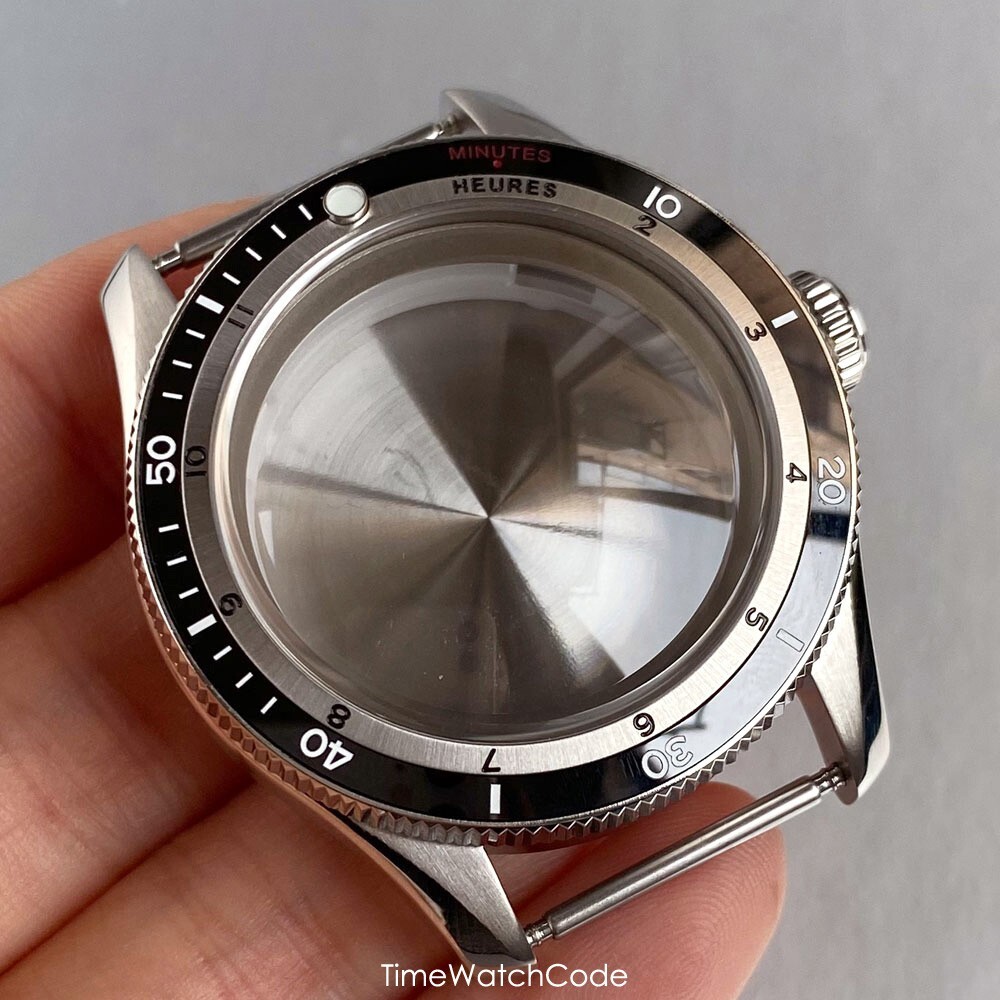40mm NH35 Diving Watch Case Bubble Sapphire Fit NH36 NH38 PT5000 ETA2824 20BAR