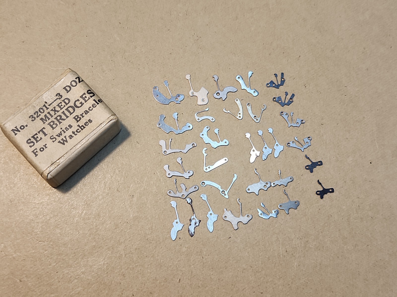 Assortment # 3201 Mixed Set Bridges For Swiss Bracelet Watches- Qty 31-23 Types