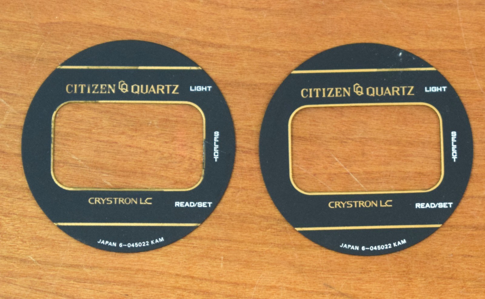 CITIZEN Quartz Crystron LC Digital Watch Panel Cover Dial ~ NOS Part #6-045022