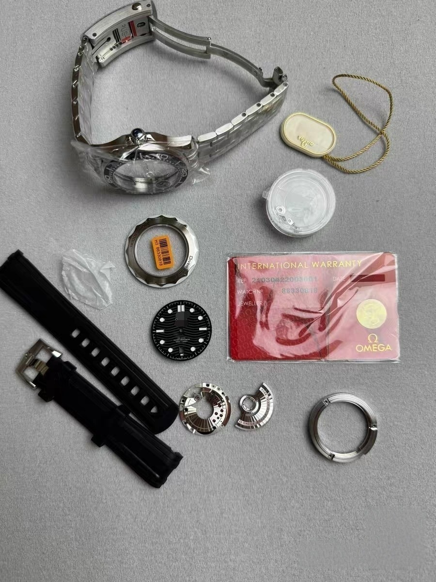 DIY SET for 2824 VSF Watch case + dial + hands + Stainless Steel Strap 42MM