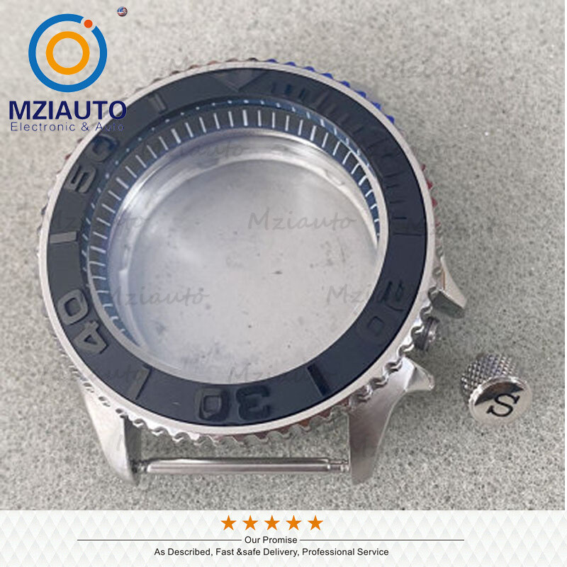41.5mm For NH35 NH36 4R35 4R15 SKX007 Movement Black Shadow Bezel Watch Case Kit