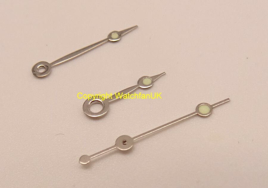 Set of 3 Hands With Green Lume Fits Many ETA 2650 2651 2657 2660 2671 #8