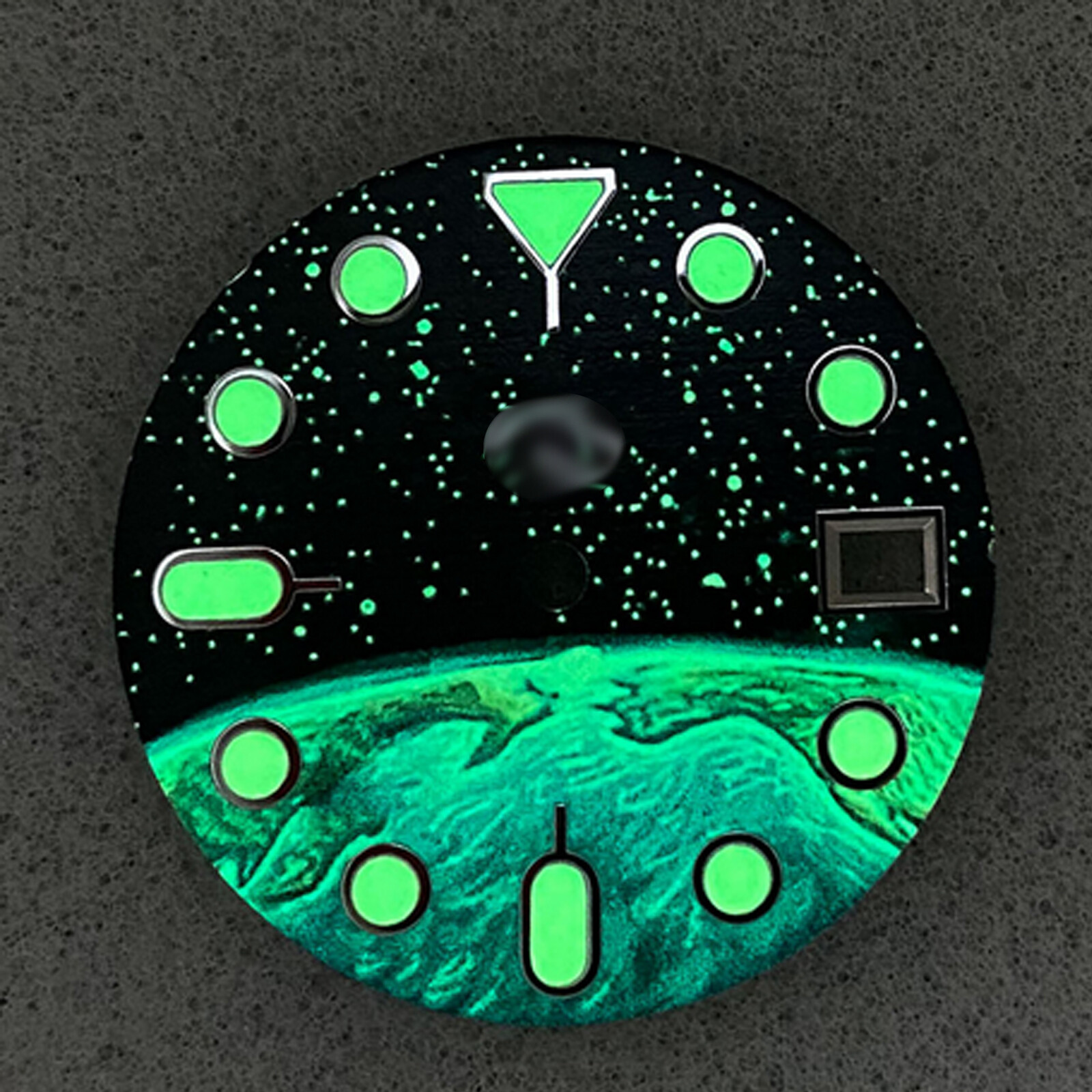 28.5mm Luminous Watch Dial Starry Night Glow Dial for NH35/36/4R/7S Movement