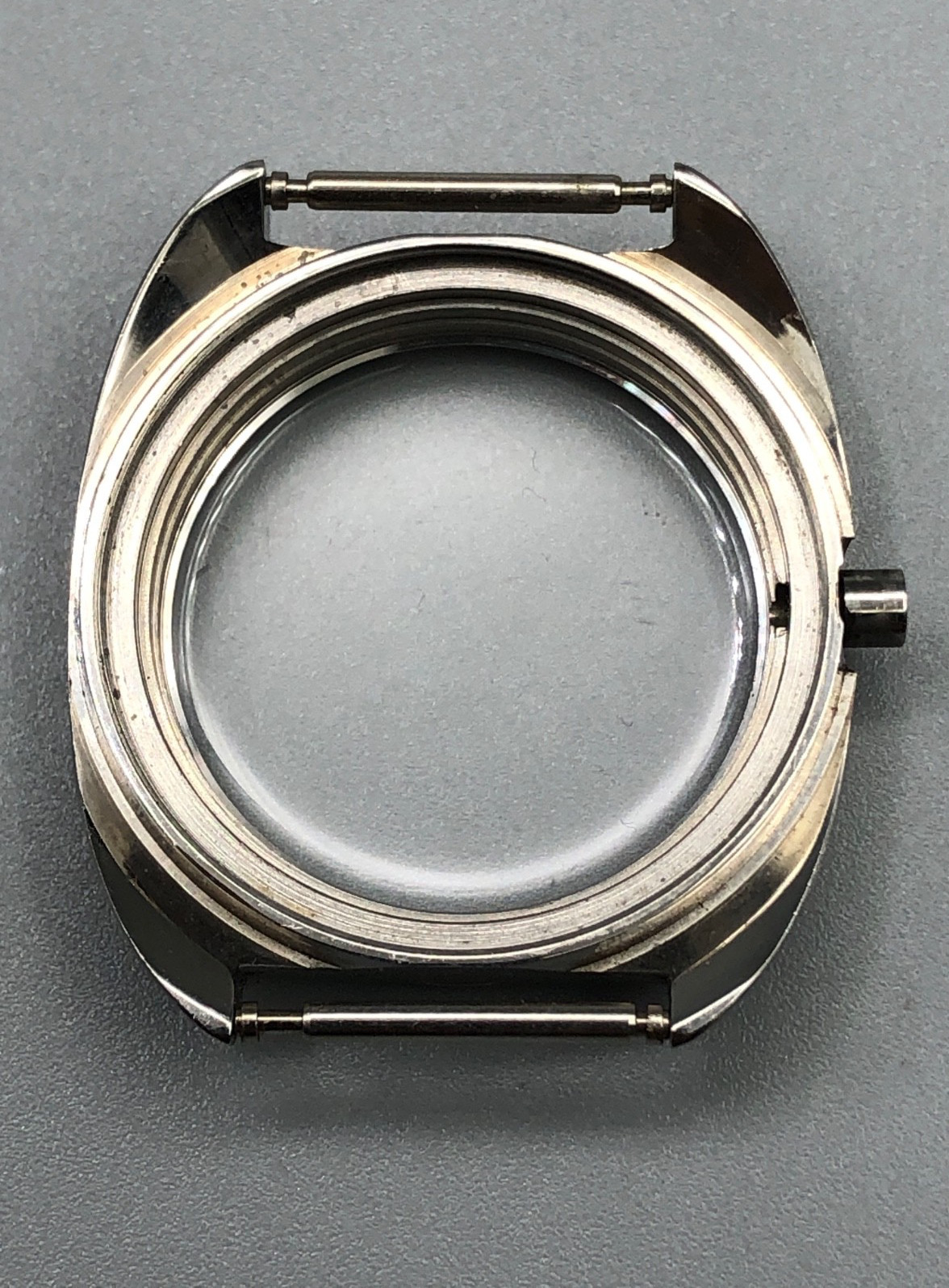 VINTAGE 60s 70s NOS UNIVERSAL GENEVE UNISONIC Ref.853104/01 SCREWDOWN WATCH CASE