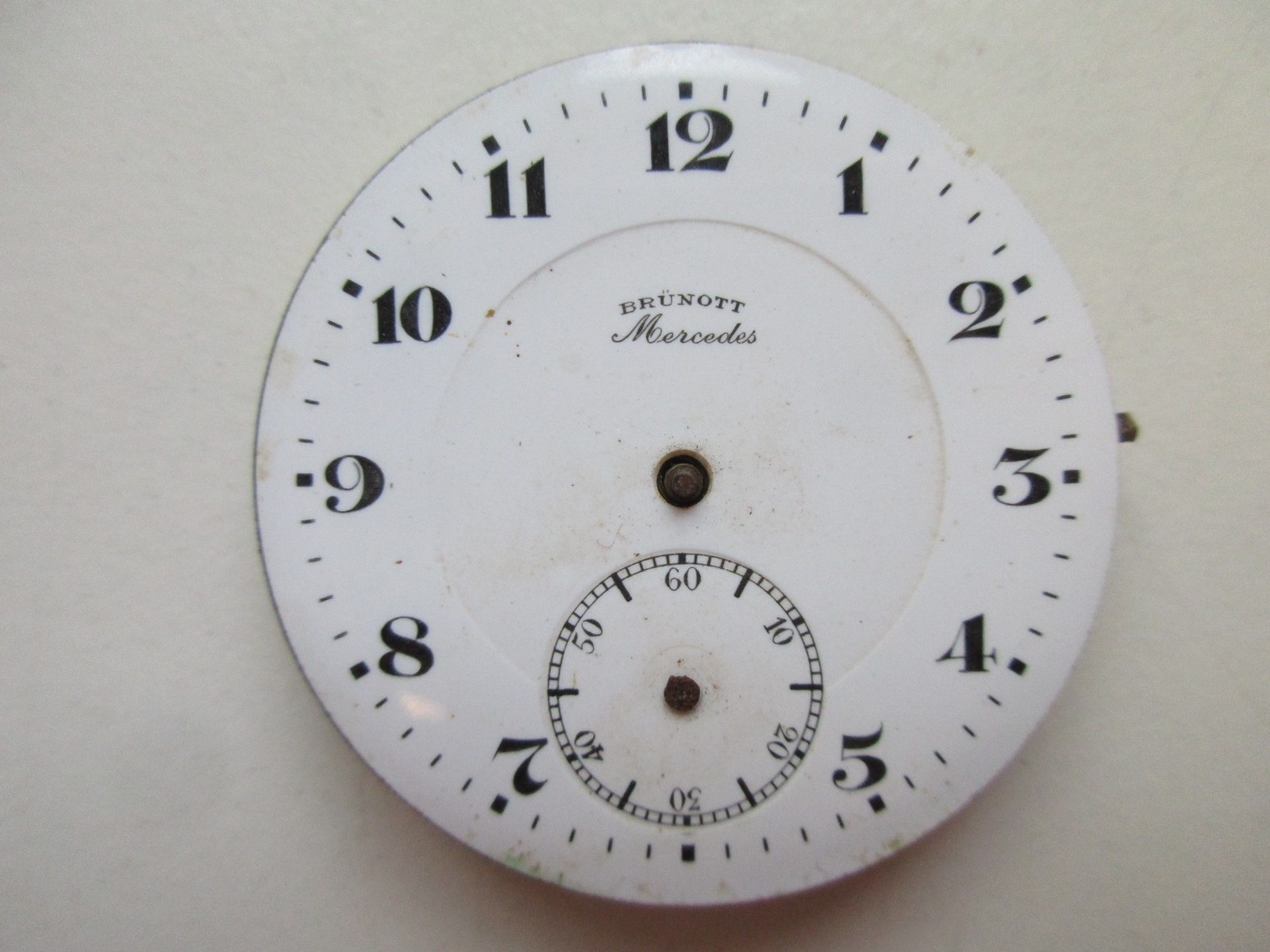 Pocket watch movement diam. 43.2 mm crown wind (at 12) & dial – running