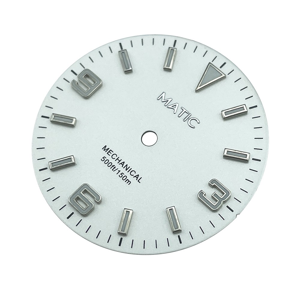 High Quality 28.5mm Black SUB Watch Dial No Date for NH38A NH35A with C3 Lume