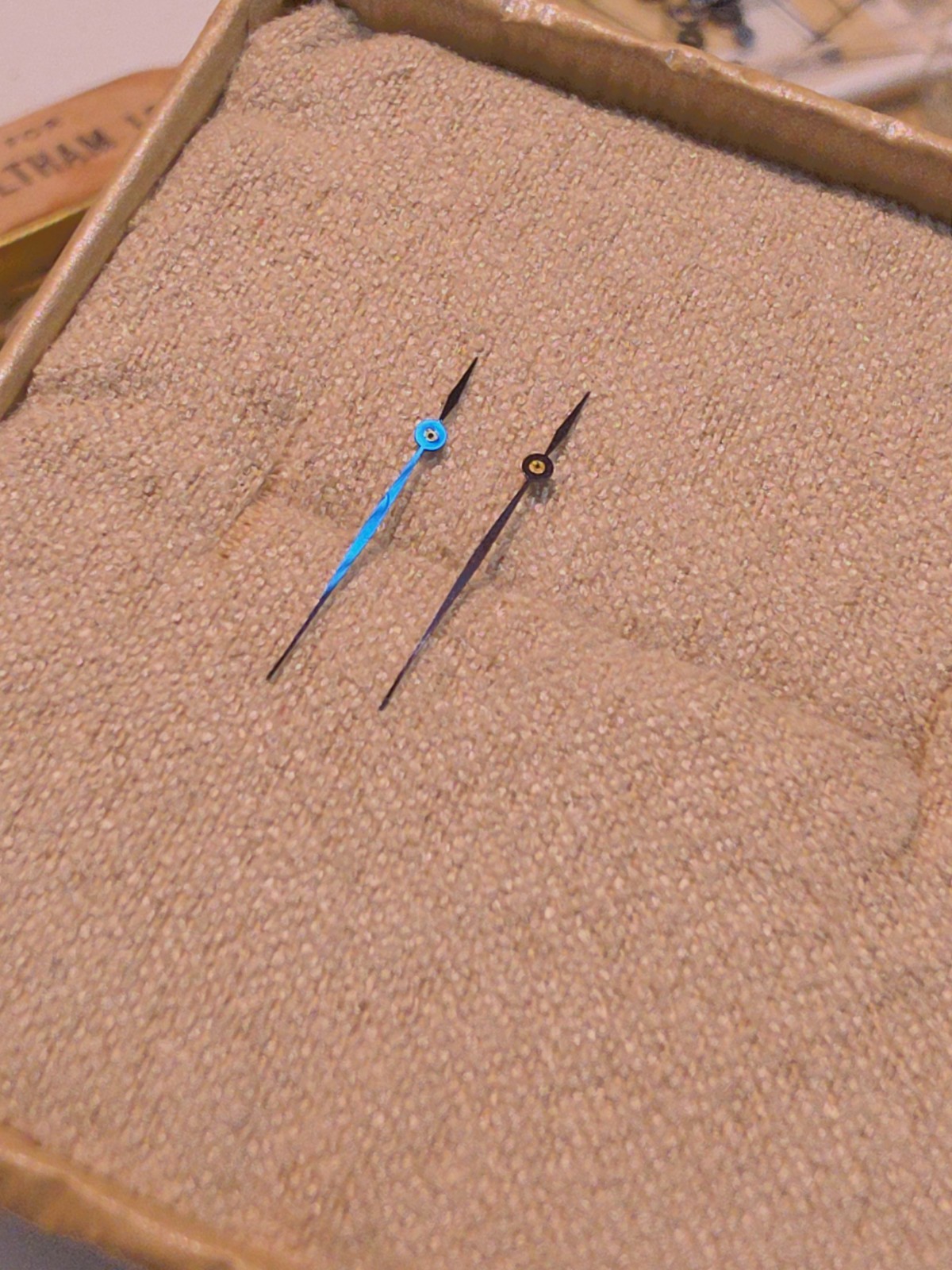 Lot Of 2 Vintage NOS Fancy Deep Blue Sweep Seconds Center Second Hands