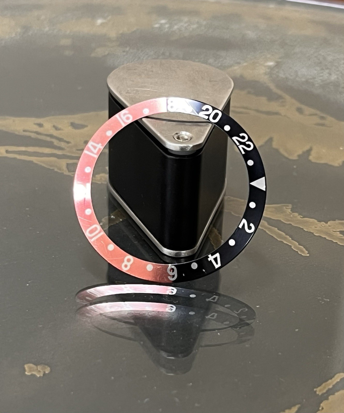 Orig Rolex GMT II Coke Insert Red Black SERIF Faded 16760 16700 16710