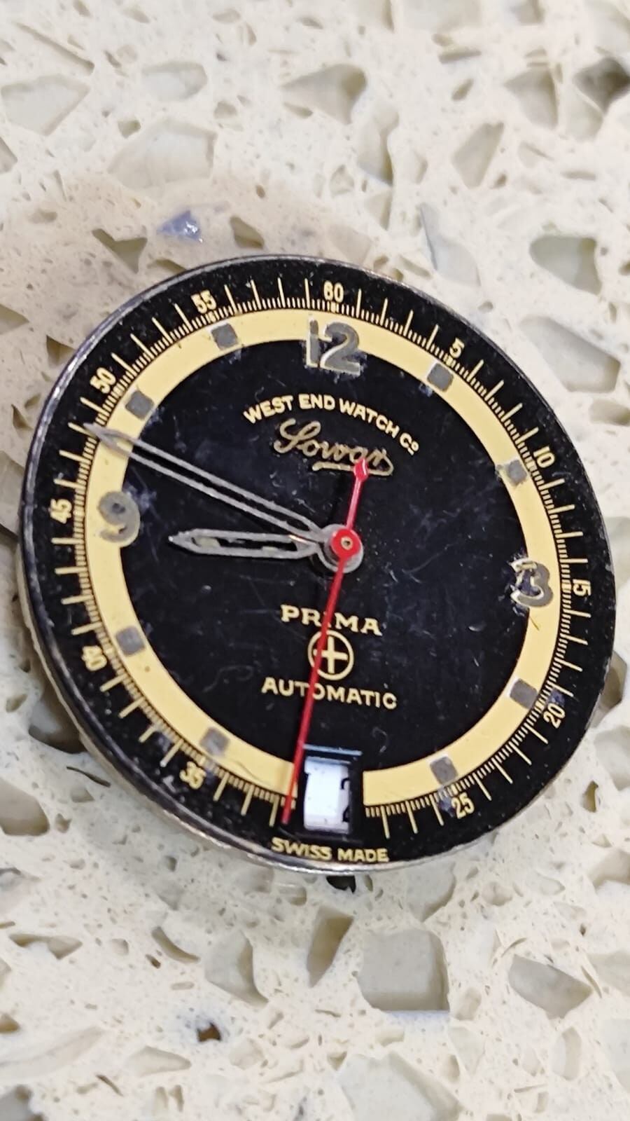 West End Watch – -Not work Incomplete Movement Eta 2872 for parts