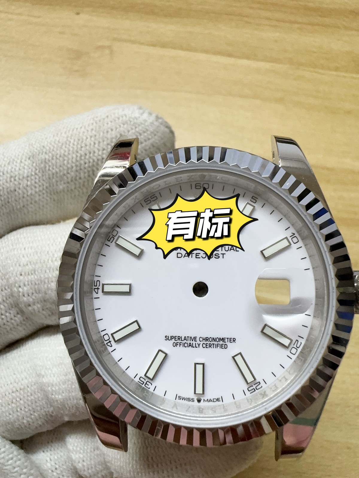 DIY Watch Part Kit for ETA 2824 Datejust 41mm Watch Case+Dial+Hands+Steel Strap