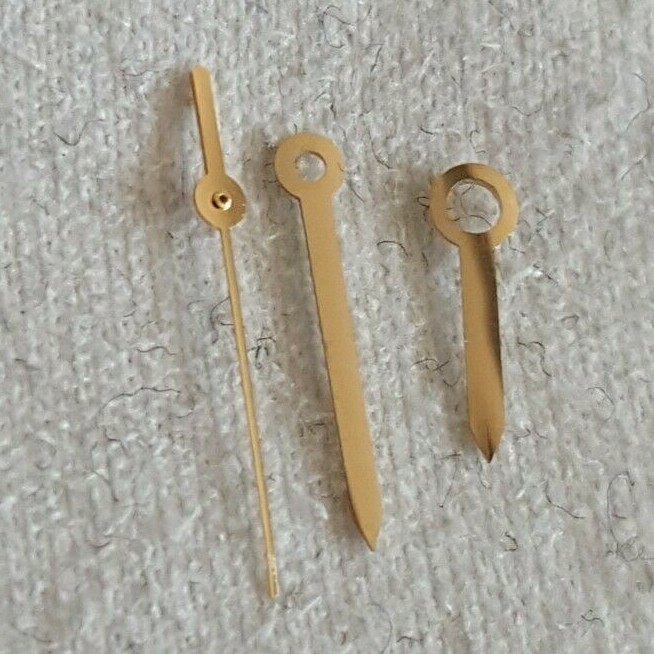 ETA Caliber 956.412, 256.111 Gold Plated Hour, Minute and Center Second Hands