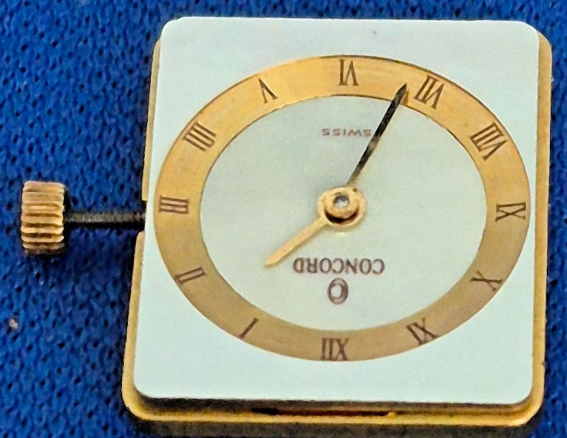 Concord Striking MOP Dial Movement Hands Stem Crown E03.001 Perfect Working Cond