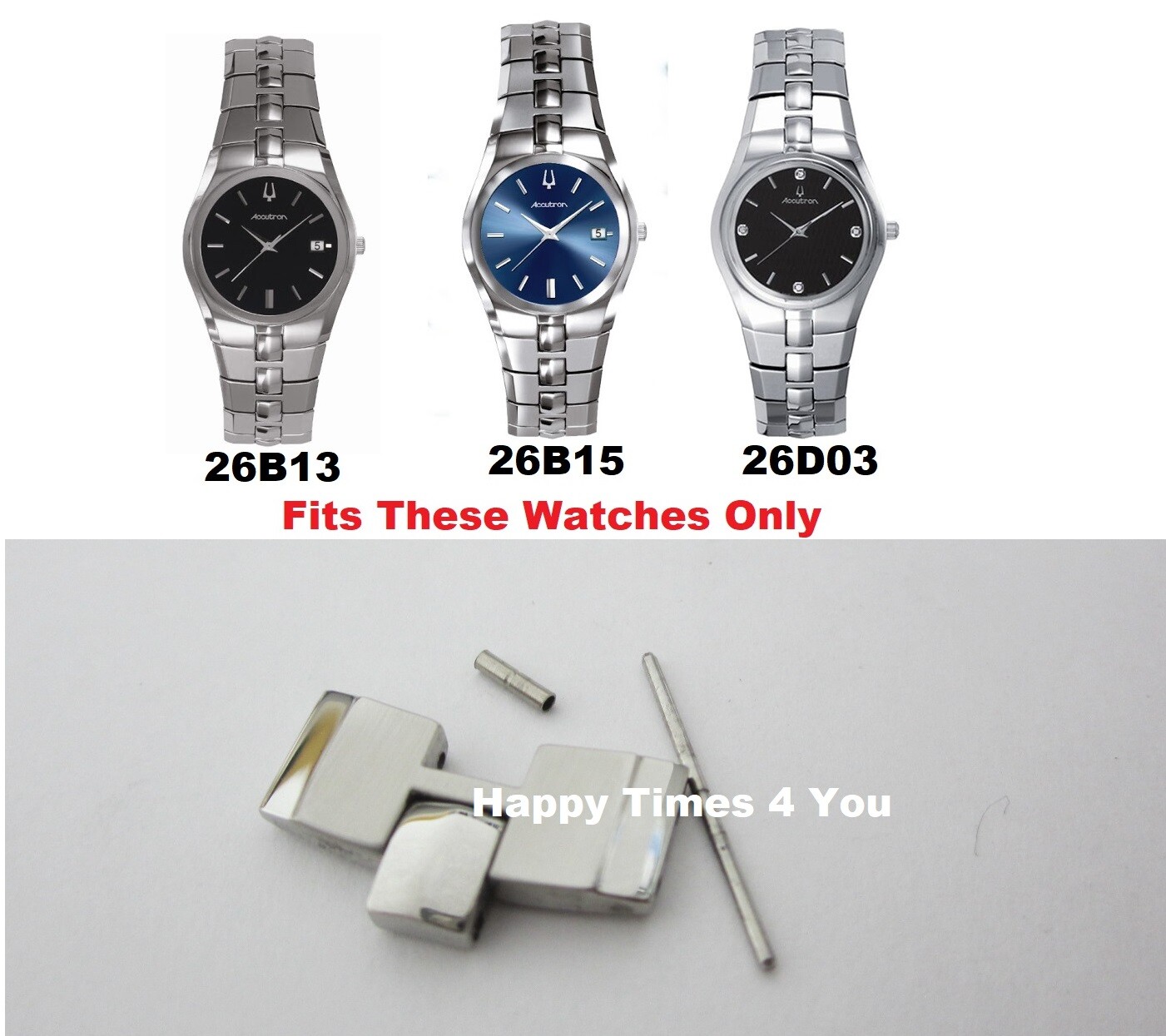 Round Accutron Lucerne Non-Chronograph Watch Sizing Link