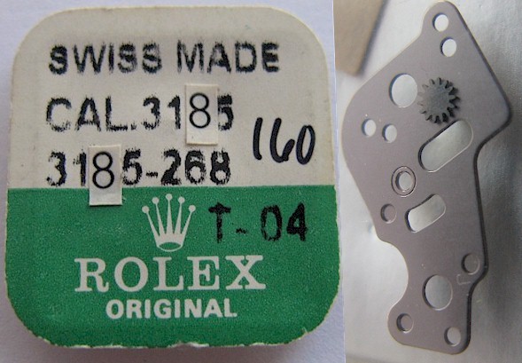 Rolex Watch Movement 3185 part 268 part cover mechanism mounted