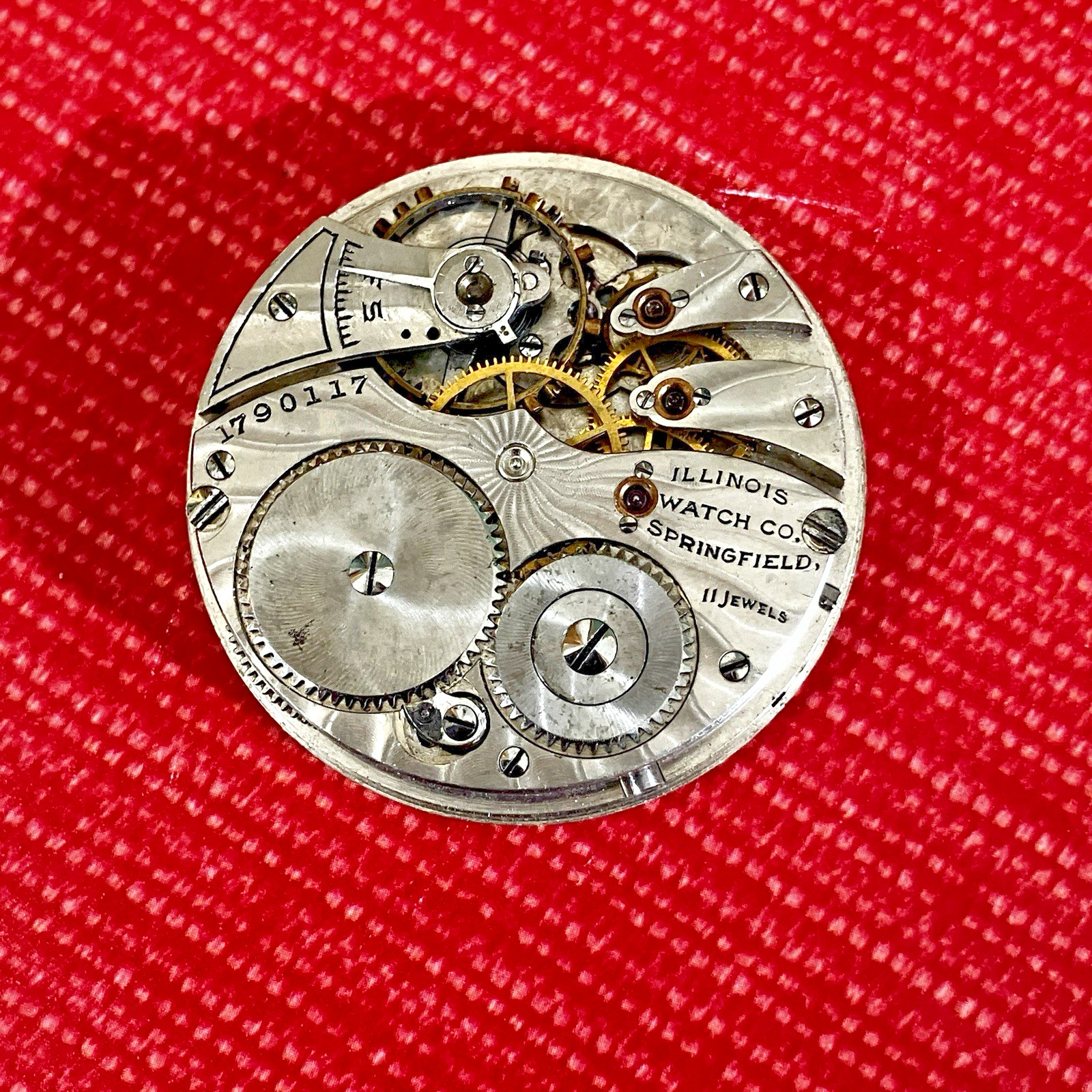 Private Label Steiner J. Co St Louis Illinois Pocket Watch 11 Jewels Movement