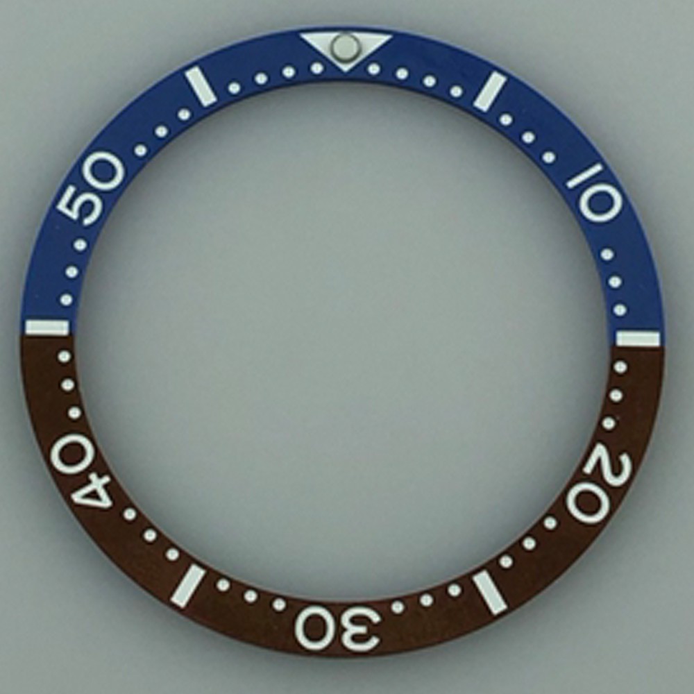 38mm*31.5mm Ceramic/Stainless Steel Bezel Green Gray Black Blue Watch Parts