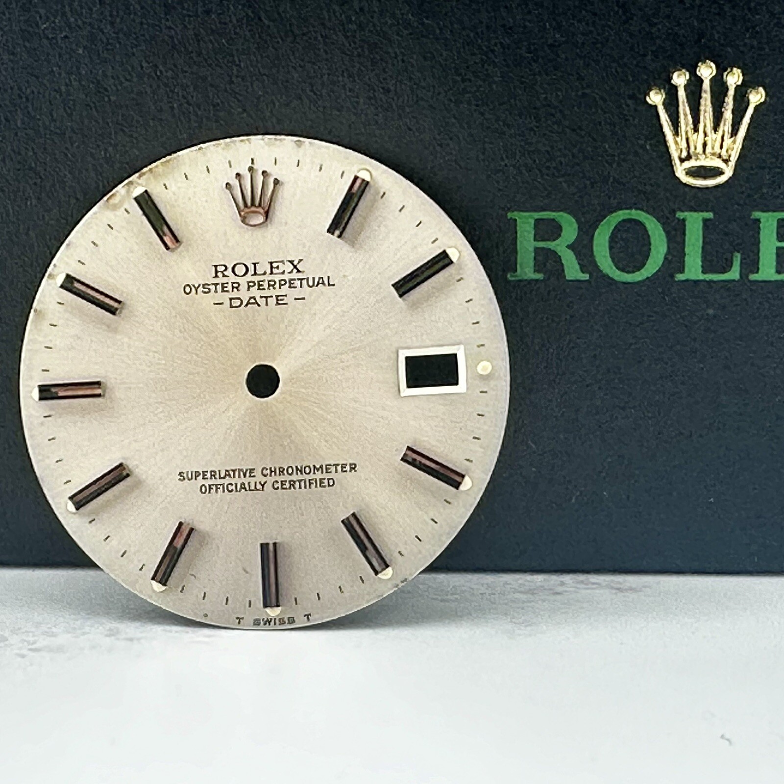 Rolex Date Men’s 34mm Silver Dial Silver Stick Oyster Jubilee Model 15200 15000