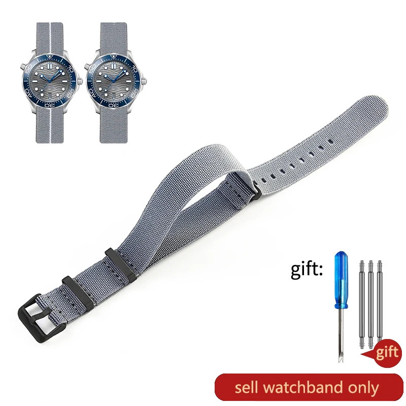 60’S French Army Watch Strap for Nylon Watchband for Rolex Seiko Tudor Rolex Bla