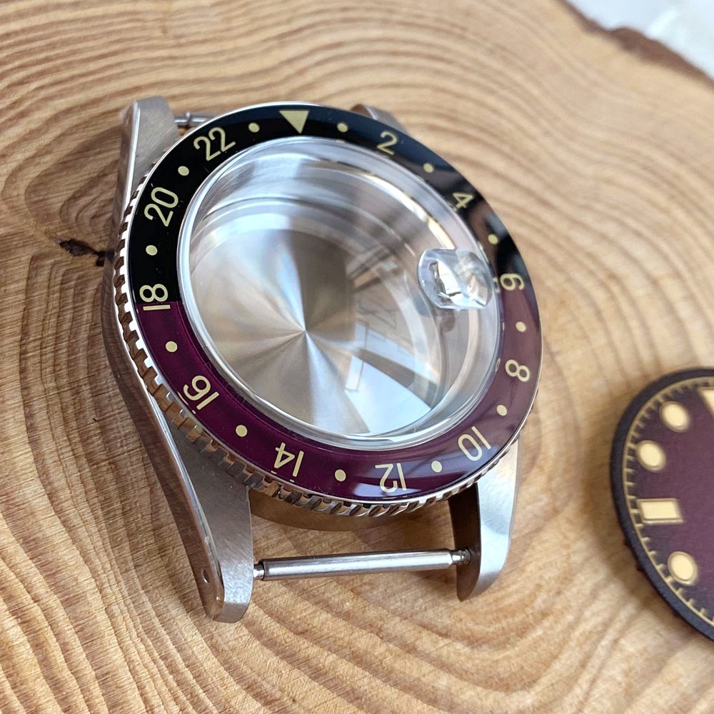 New Tandorio 38mm Sapphire Diver Watch Case Fit For NH34 NH34A Movement Luminous