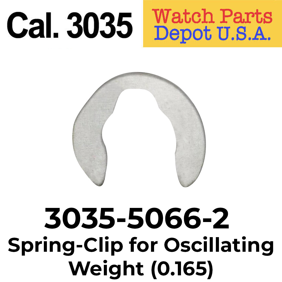 Rolex Caliber 3035-5066-2 – Spring-Clip for Oscillating Weight, 0.165 SWISS MADE