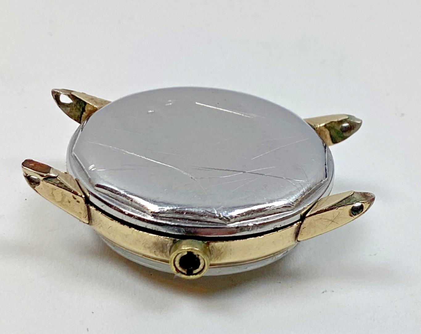 WWII Era Boulevard Military 10K GF Wrist Watch Case 31MM Case with Band