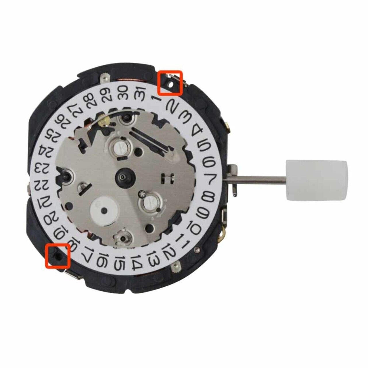Seiko 7T92 / 7T92A Japan Made Quartz Watch Movement, 3 Hands Date at 3