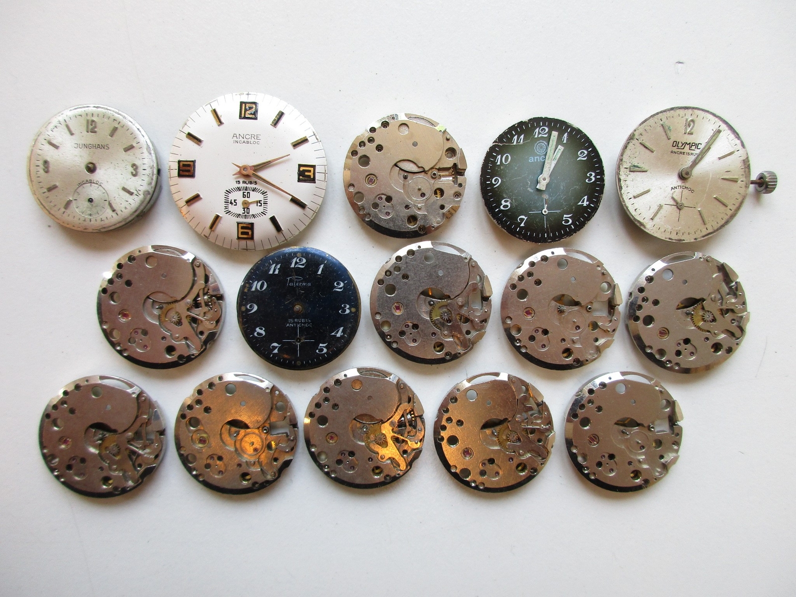 FE France Ebauche cal. 233-60 watch movements – 14 pcs for parts