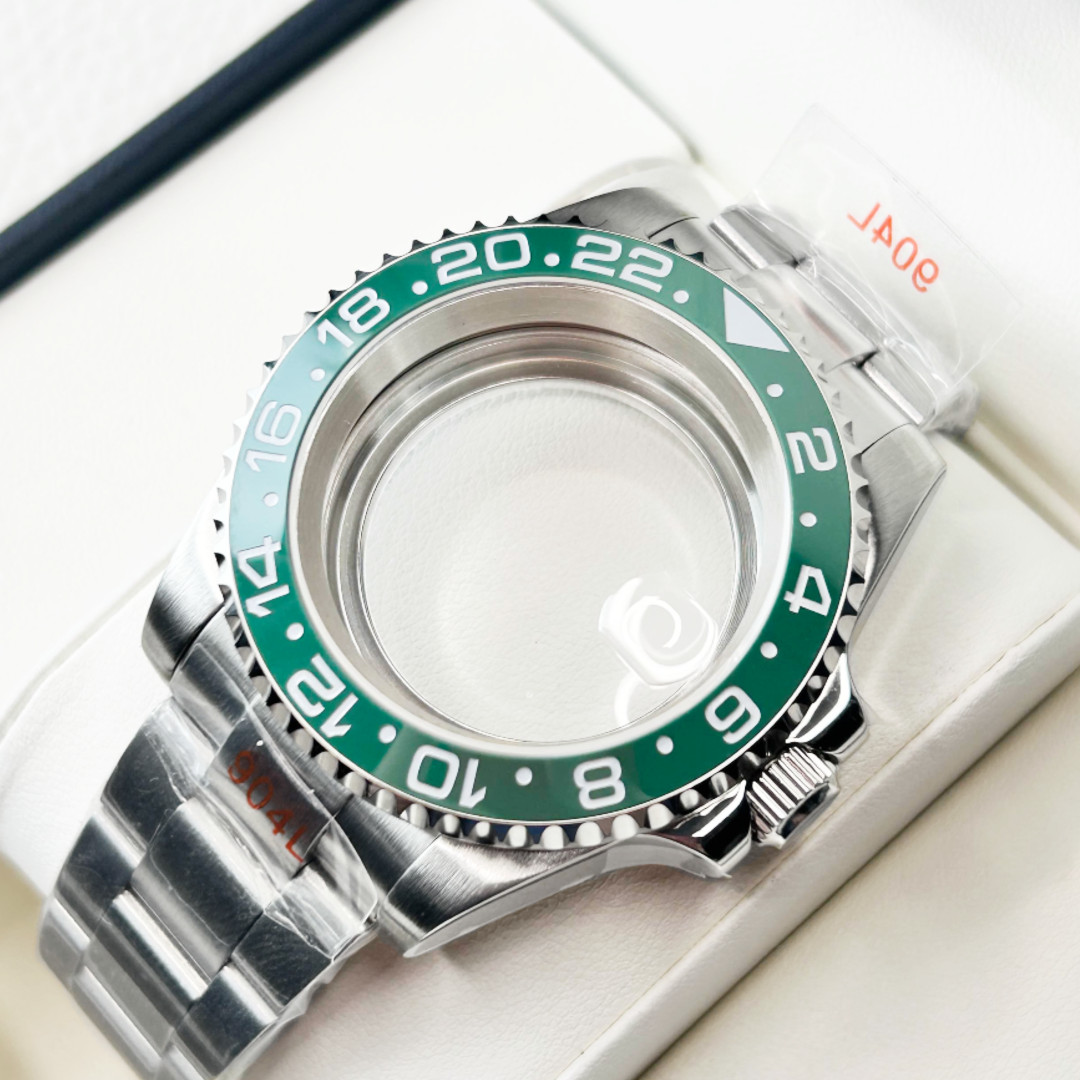 40mm Brushed 20ATM Watch Case Sub GMT Hulk Bezel Mod For Nh35 Nh36 Nh34 Movement