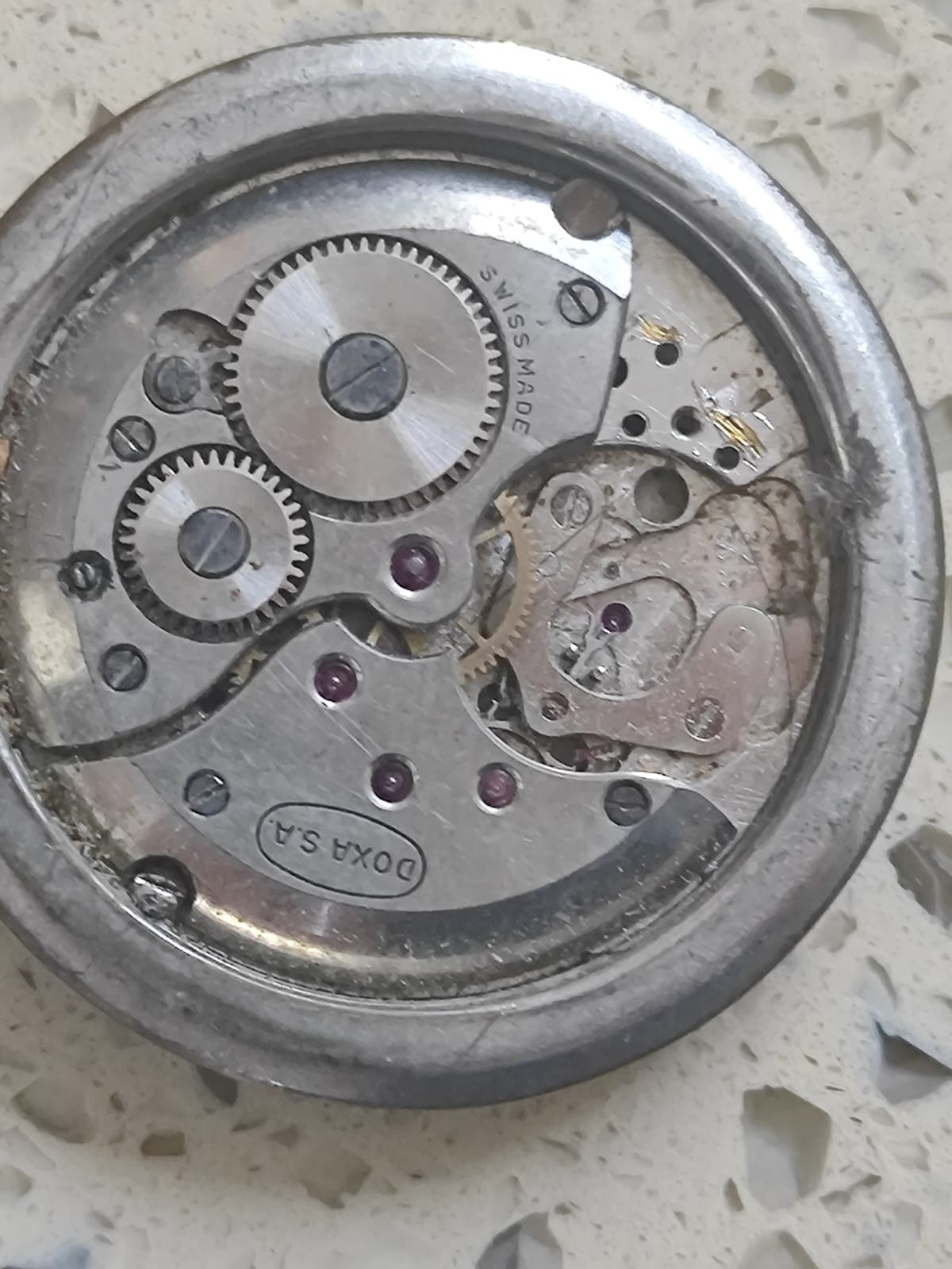 DOXA Cal 942 INCOMPLETE Movement Not work Used