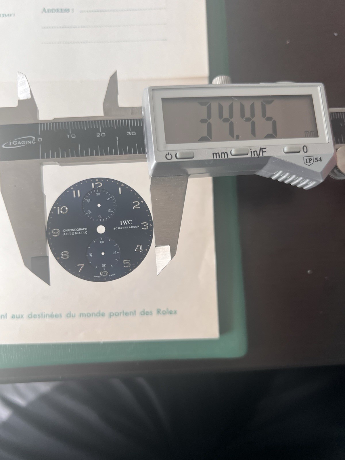 IWC Portugieser Chronograph Automatic IW371605 Blue Dial OC#1327