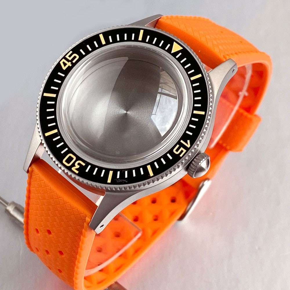 Retro 40mm Sapphire Watch Case For Fifty Fathoms NH35 NH36 ETA2824 Miyota8215