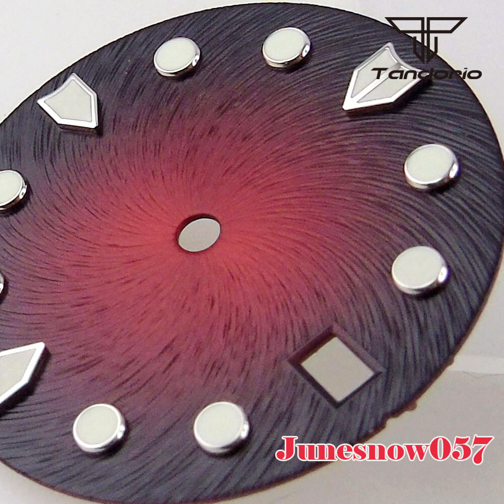 Accessories Parts 28.5mm Sterile Gradient Watch Men Lume Dial Fit NH35A NH36 SKX
