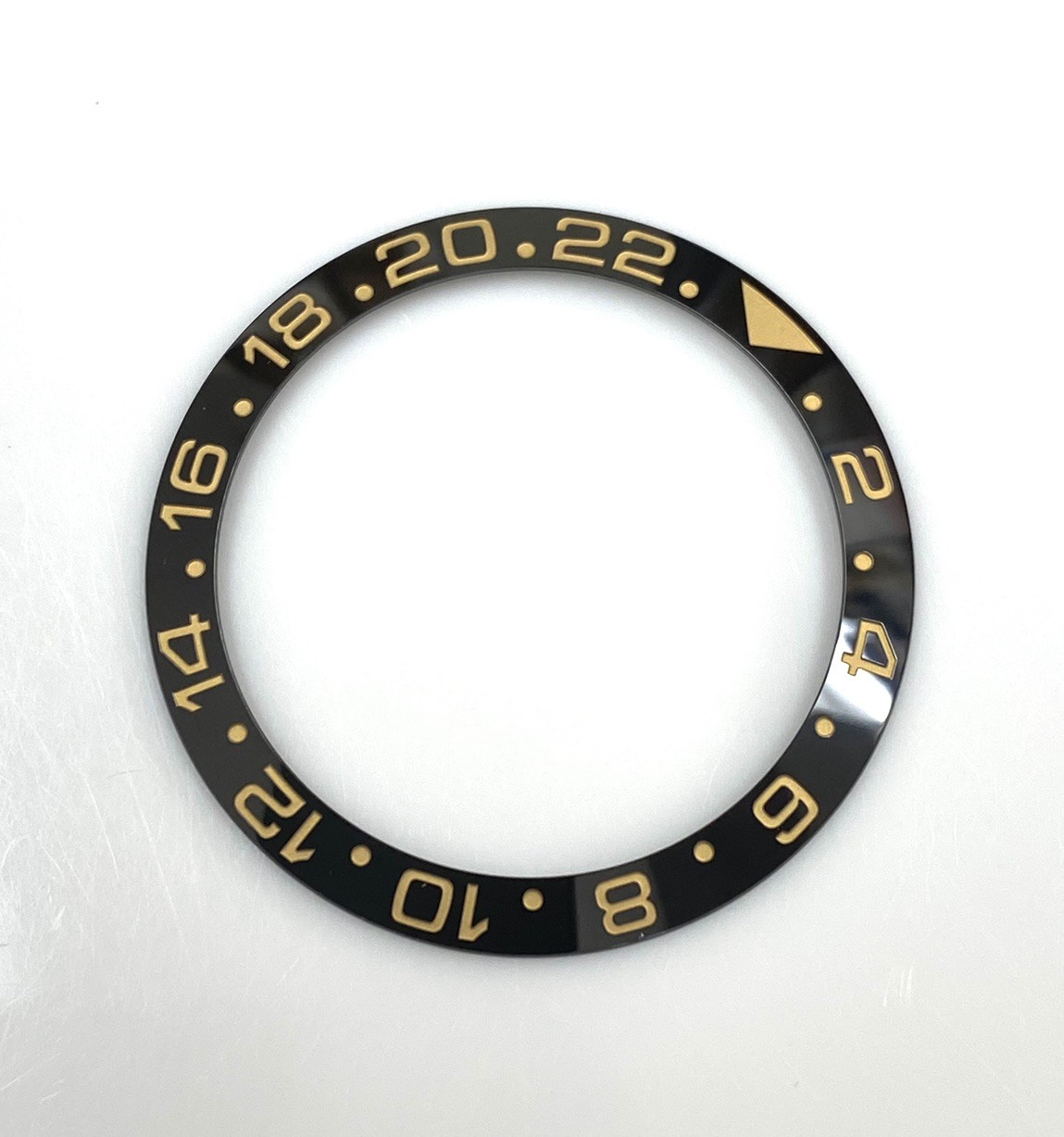 Black/Gold Ceramic Bezel Insert for Rolex GMT-Master II 116718LN & 116713LN