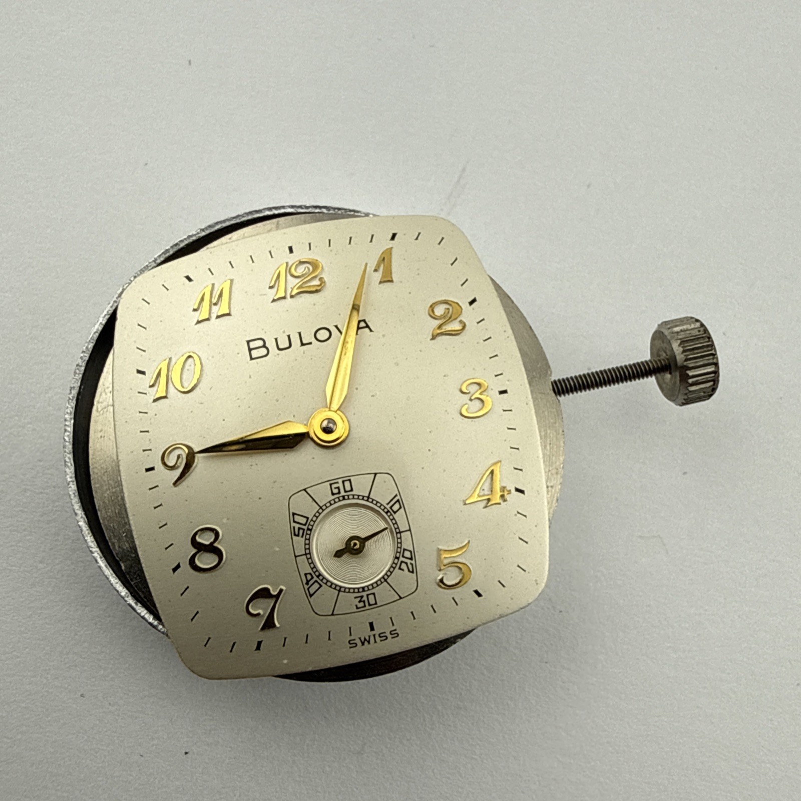 New Old Stock Bulova 11AC Vintage Men’s Watch Movement & Dial – Needs Servised