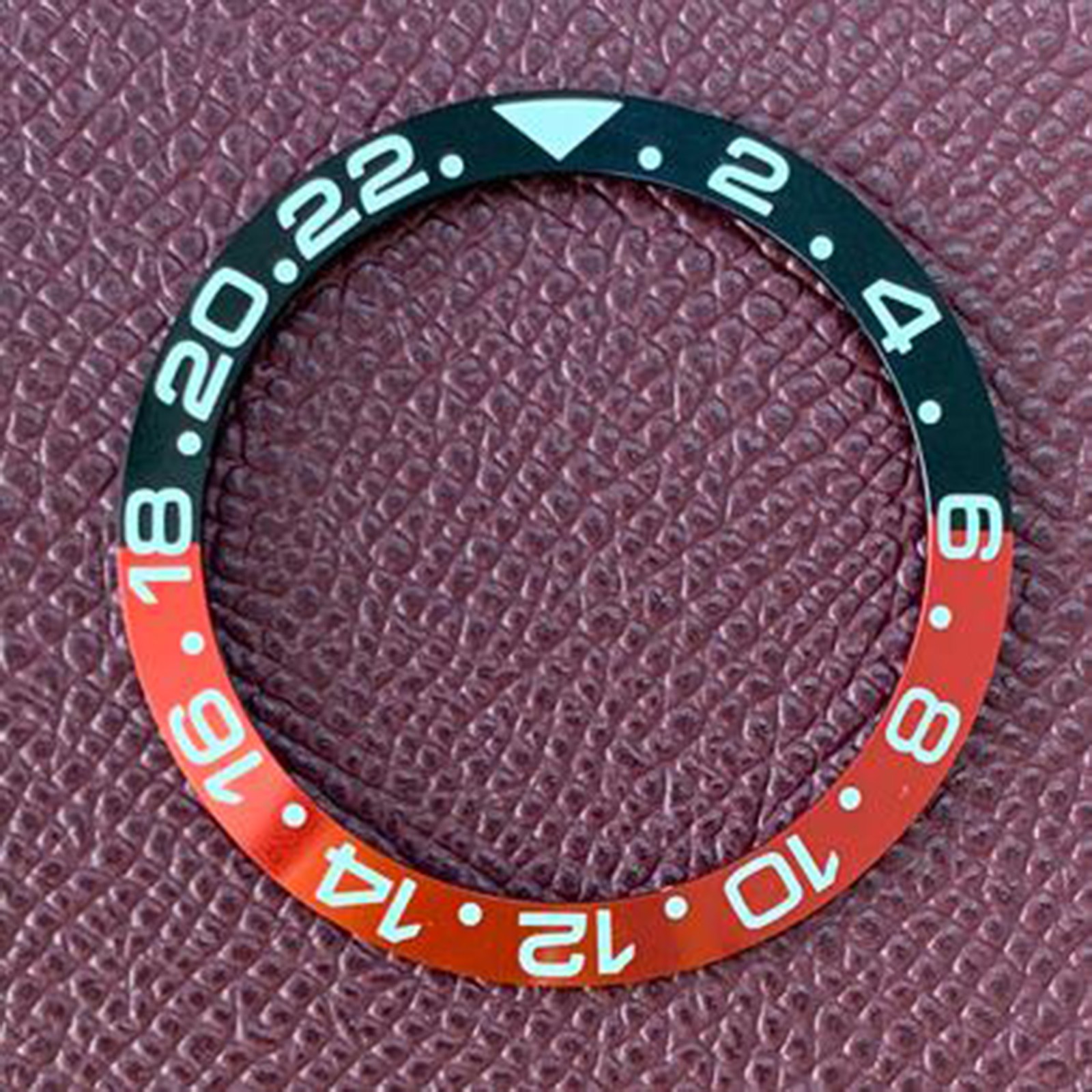 Aluminum Bezel Insert Inner 30.8mm Outer 38mm Bevelled Bezel Ring Replacement