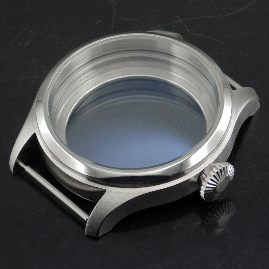 47mm 316L steel case fit eta 6497 6498 Seagull st36 movement parnis watch P75