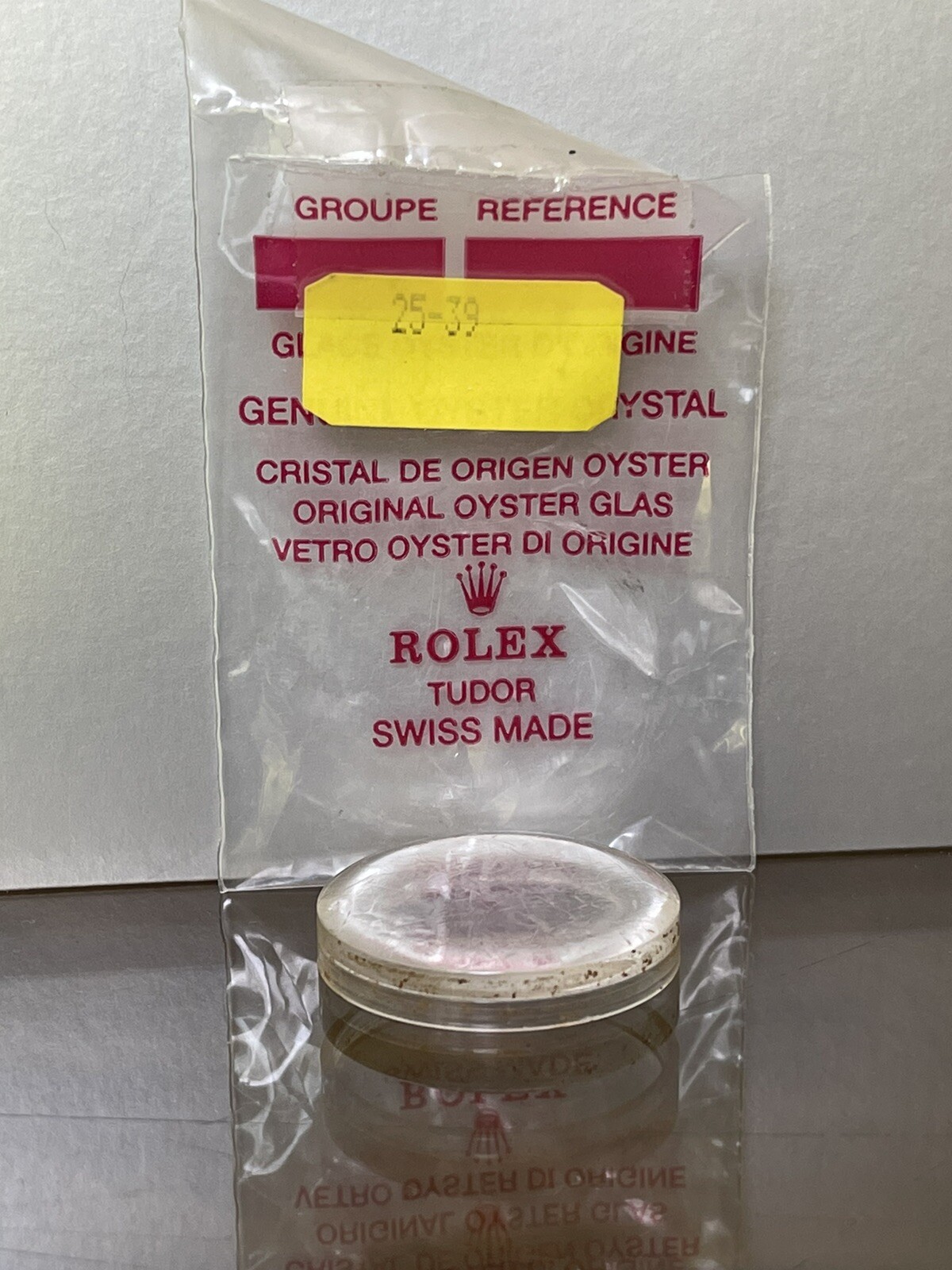 Vintage Rolex Sea-Dweller Double Red 1665 Acrylic Crystal Superdome Part 25-39