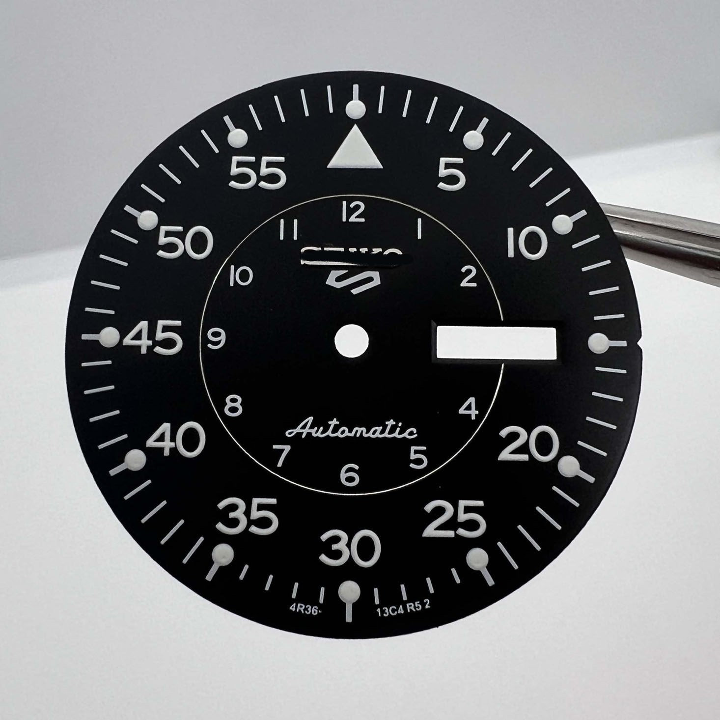 33.5mm Green Luminous Watch Dial Double Calendar for Nh35 Movement Accessories