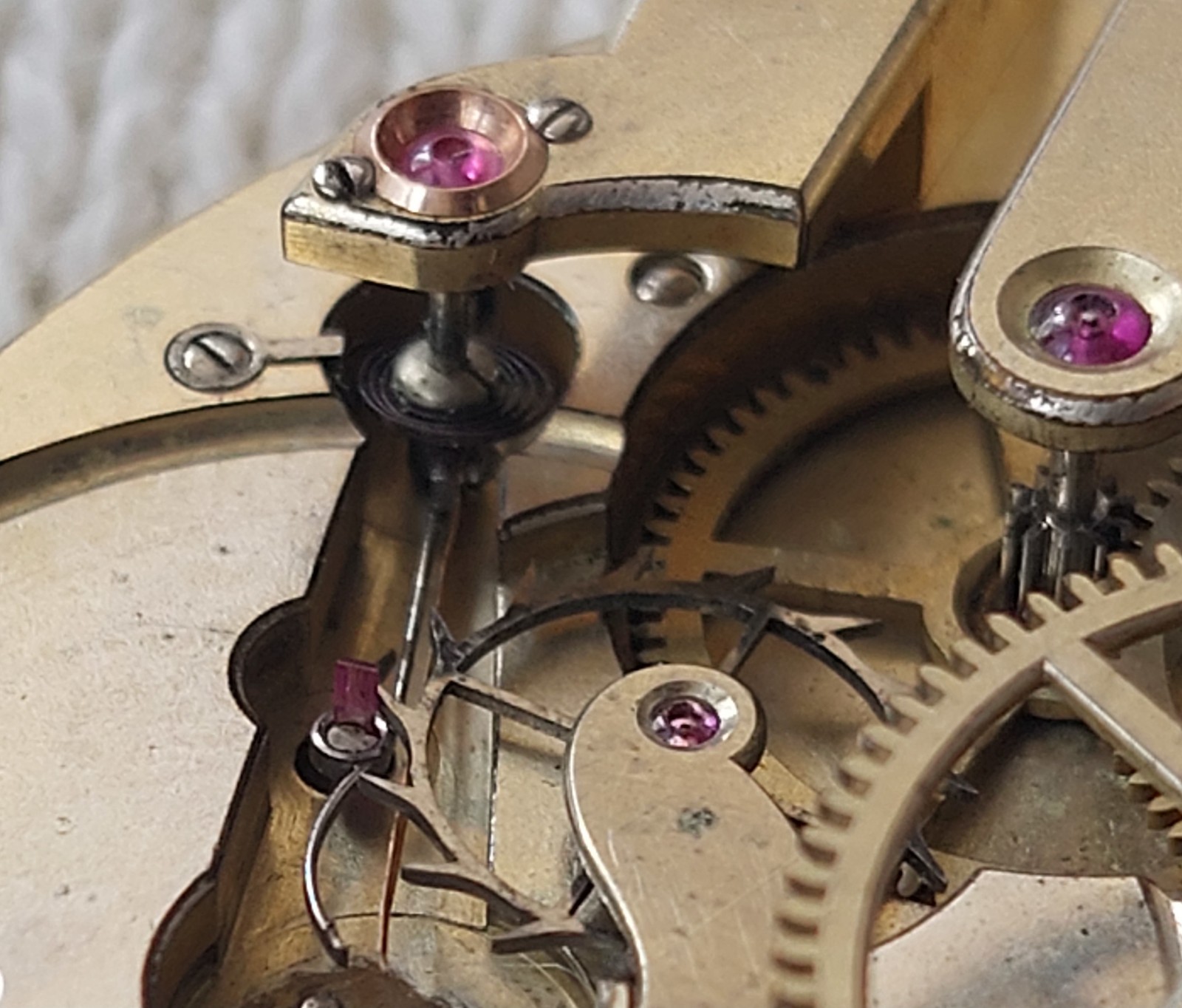 Pocket chronometer movement key winding 1890