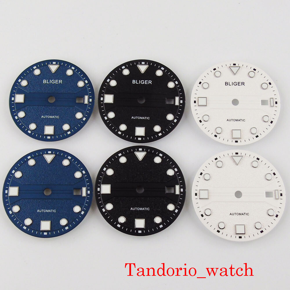 31mm super luminous automatic watch dial fit miyota 8215 mingzhu 2813 watch part