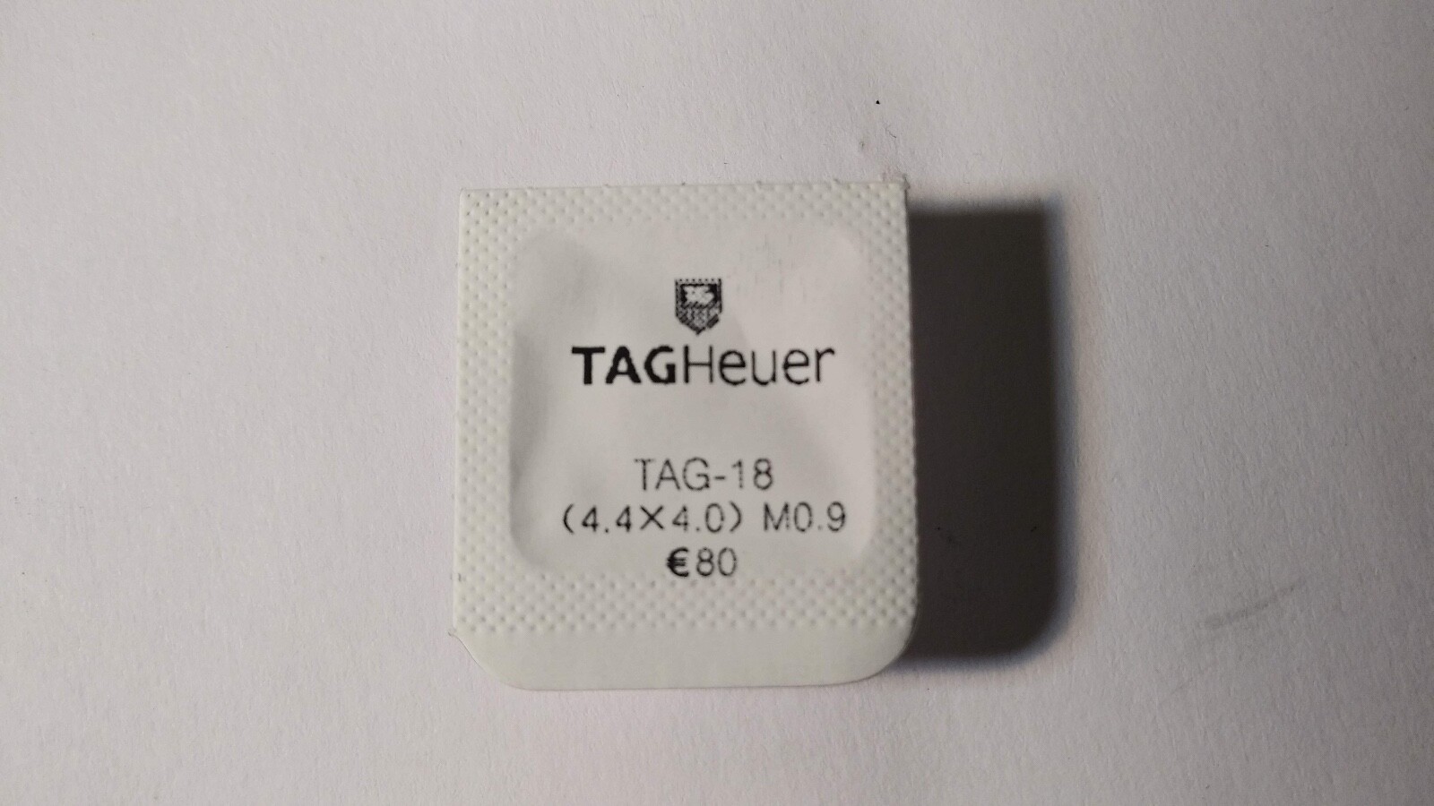 Tag Heuer CROWN and TUBE screwdown YELLOW New/Sealed Tag-18. (4.4mmx4.0mm) tap t