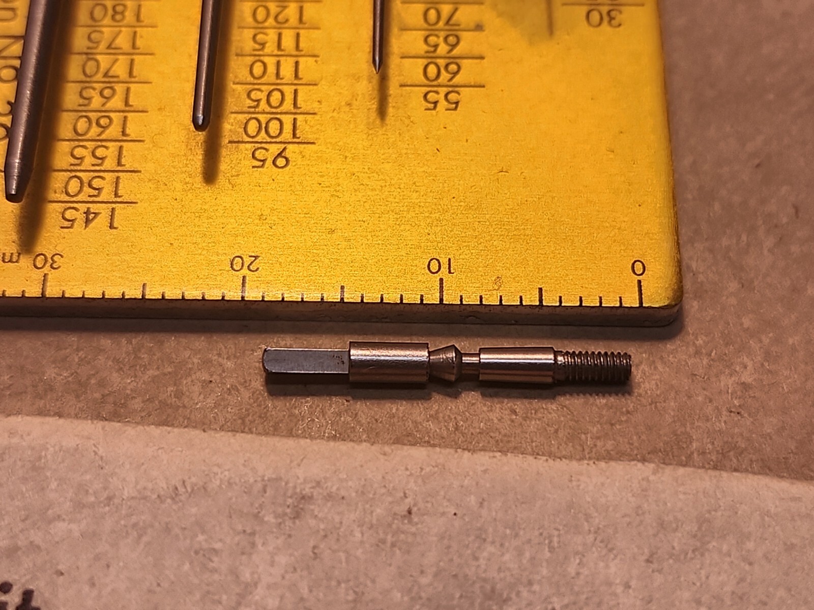 NOS American Pocket Watch Stem For Philadelphia Case 18s Square 6s Thr Tap 2