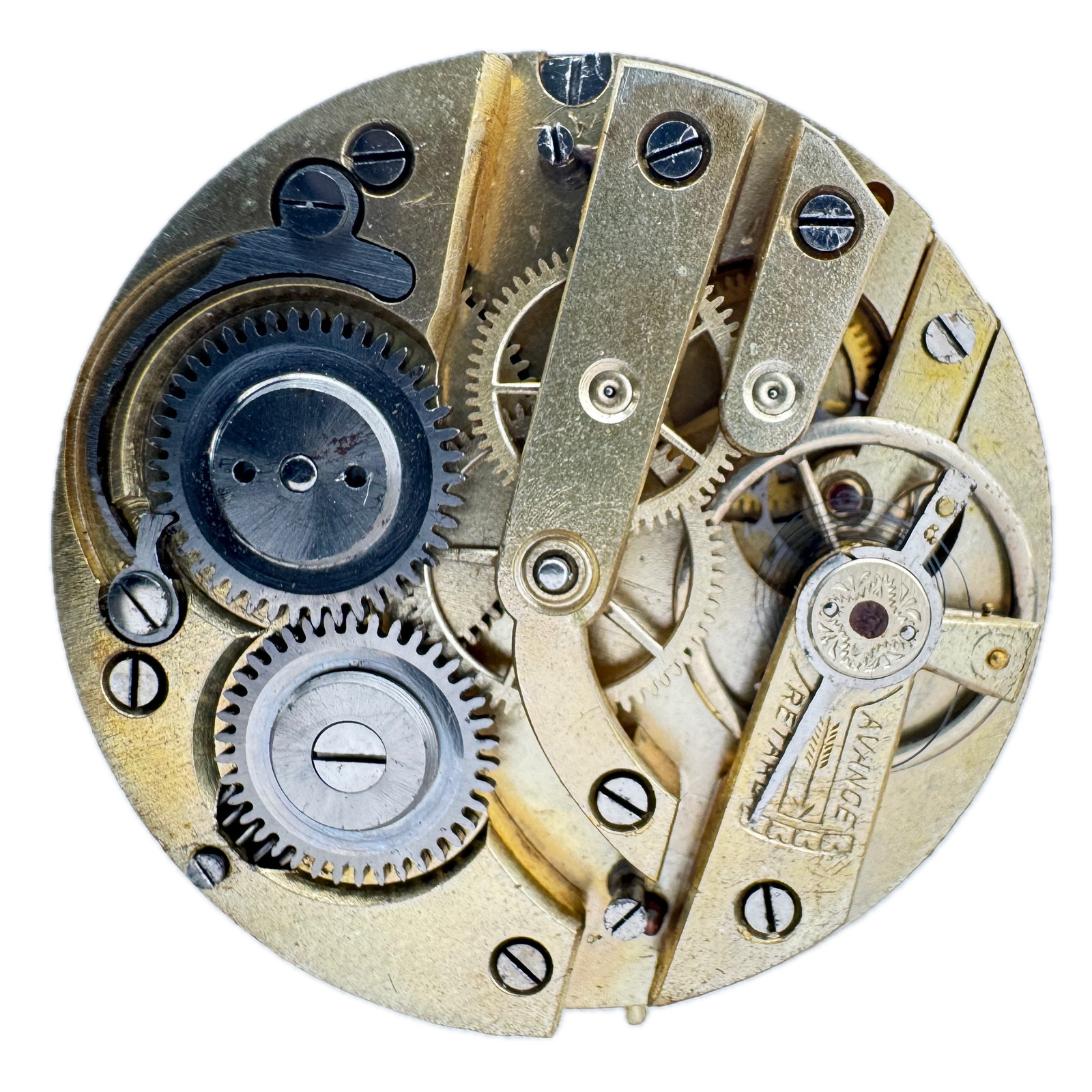 Antique Unbranded Porcelain Mechanical Cylinder Escapement Pocket Watch Movement