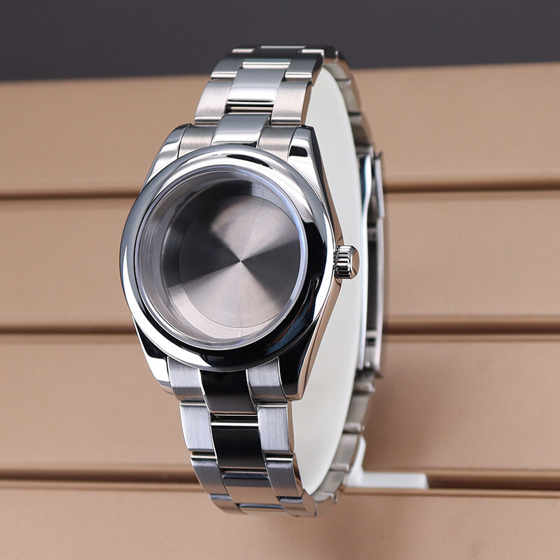 36mm/40mm EXPLORER Watch Case strap Couple style Stainless Steel Exhibition back