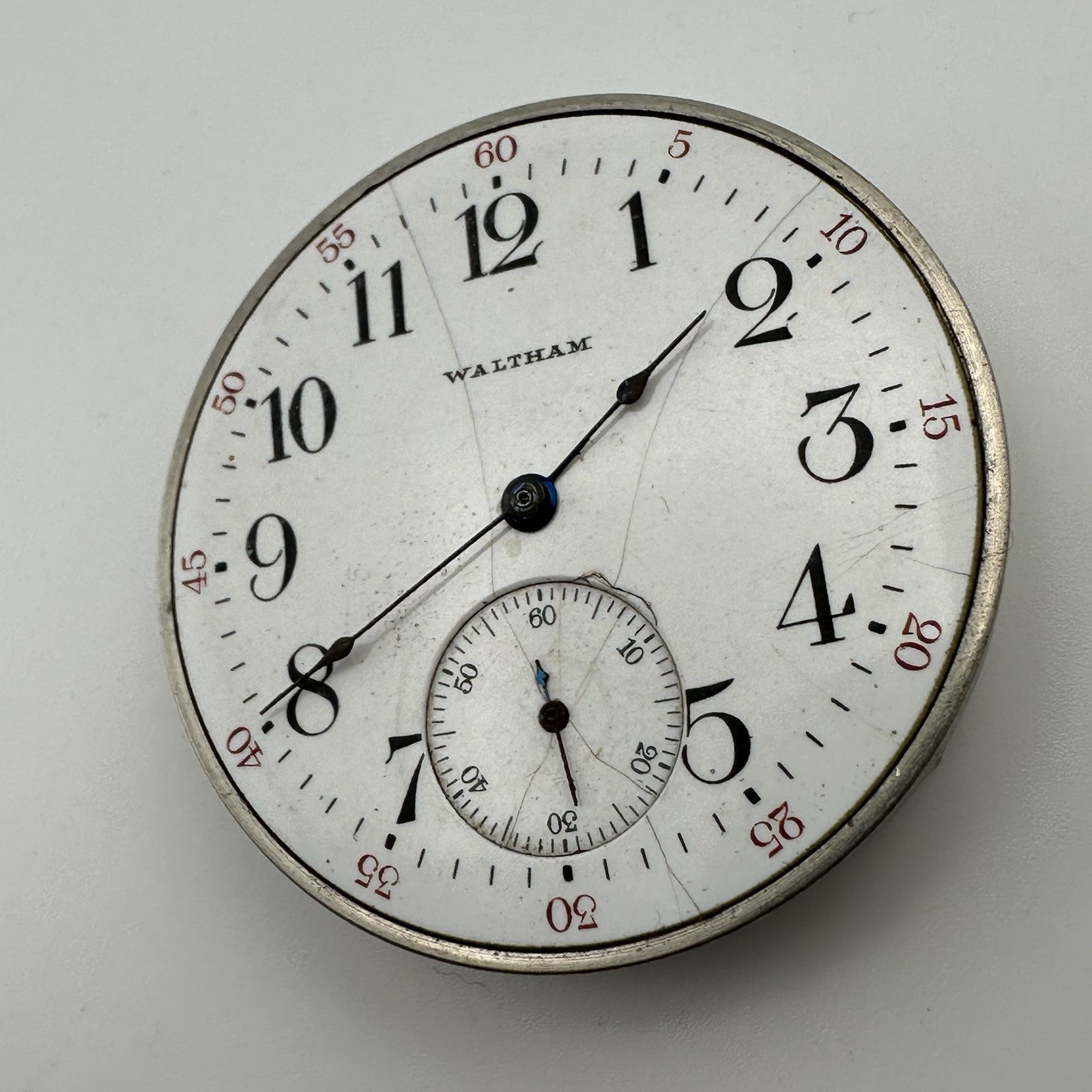 1915 Waltham No. 235 Model 1894 12s 17J Pocket Watch Movement PARTS / REPAIR