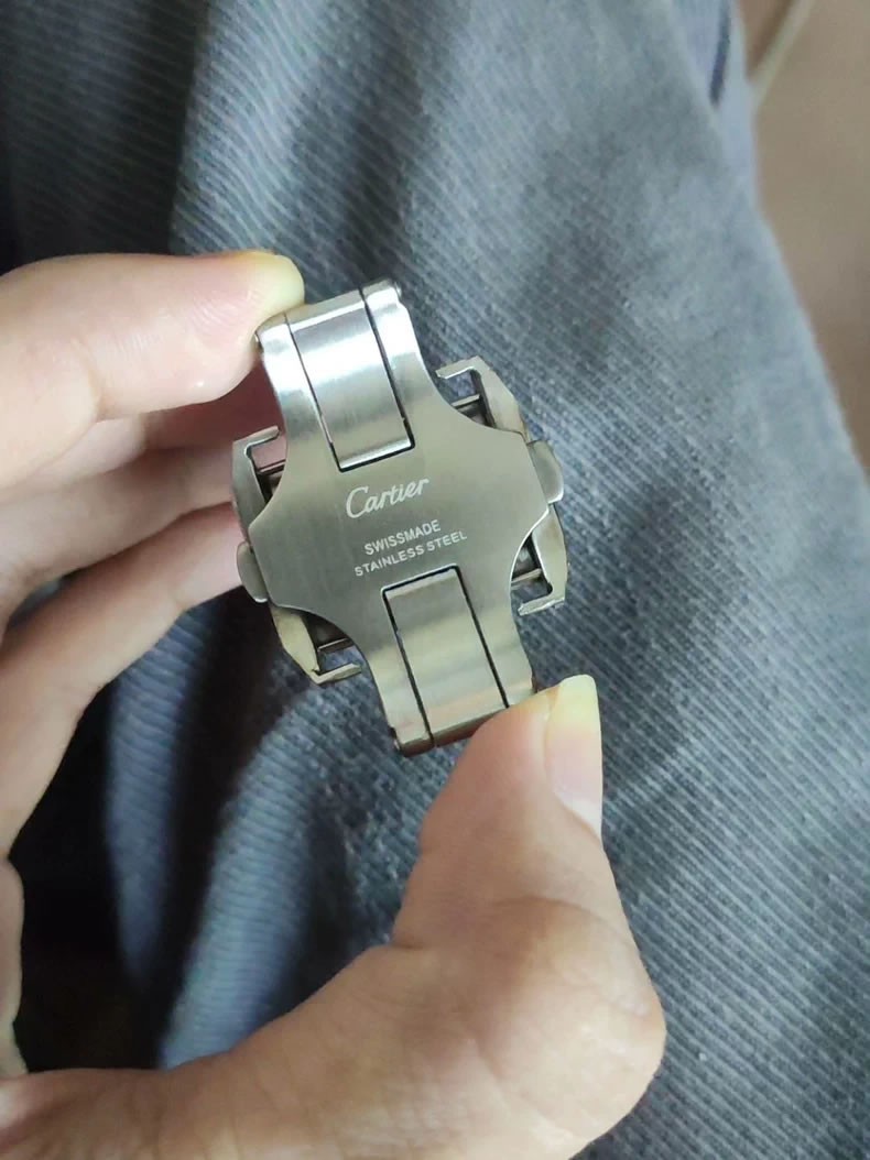 Folding Buckle for Cartier Santos 100 M/XL – Deployment Clasp 21mm